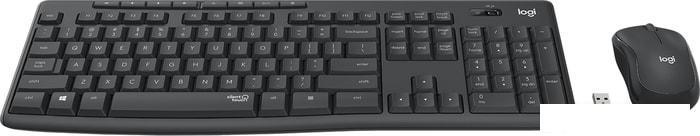 Клавиатура + мышь Logitech MK295 Silent (графитовый, нет кириллицы), фото 2