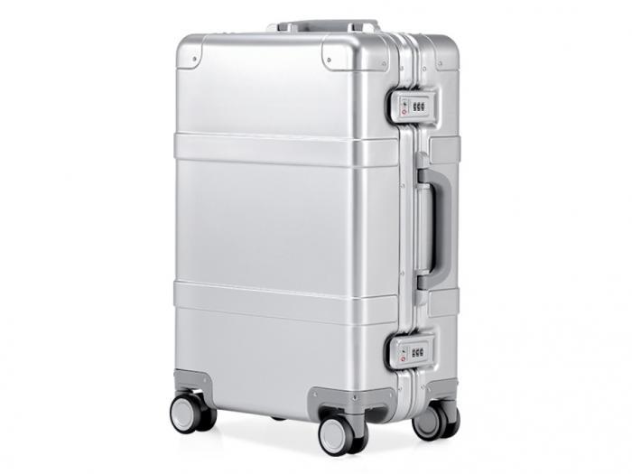 Дорожный чемодан на 4 колесах Xiaomi Ninetygo Metal Luggage 20 LGSR2006RM металлический на колесиках с ручкой - фото 1 - id-p223610543
