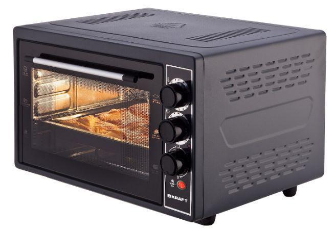 Настольная духовка мини печь электрическая KRAFT KF-MO 4506 BL жарочный шкаф для дачи выпечки - фото 1 - id-p223611145