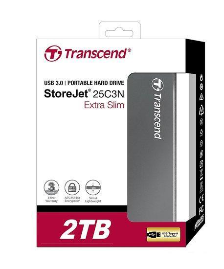 Внешний жесткий диск Transcend StoreJet 25C3 2TB [TS2TSJ25C3N] - фото 2 - id-p223517379