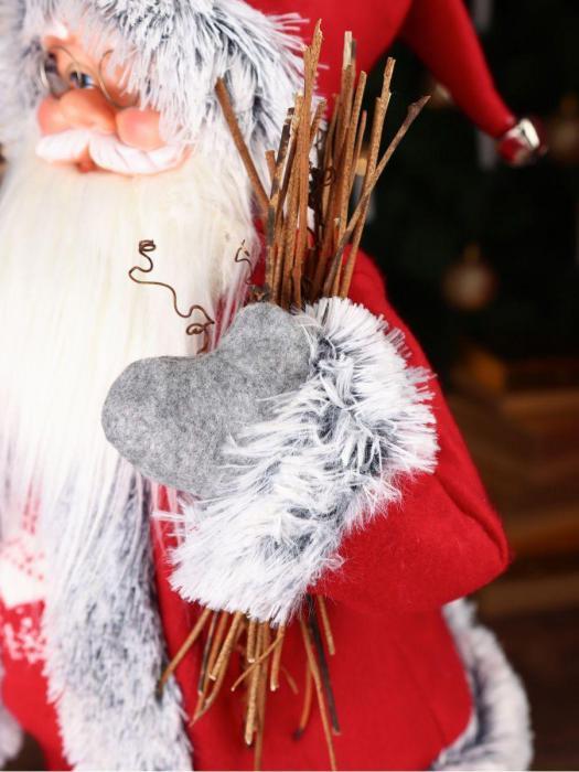 Большой Дед мороз игрушечный Санта Клаус фигурка под елку 60 см новогодняя фигура игрушка - фото 5 - id-p223580553