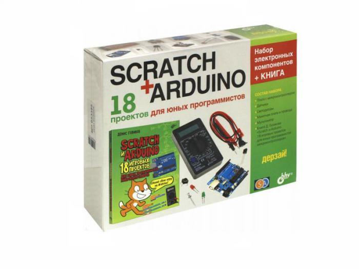 Конструктор ARDUINO Дерзай Scratch+Arduino 18 проектов для юных программистов + книга 978-5-9775-3959-3 - фото 1 - id-p223580622