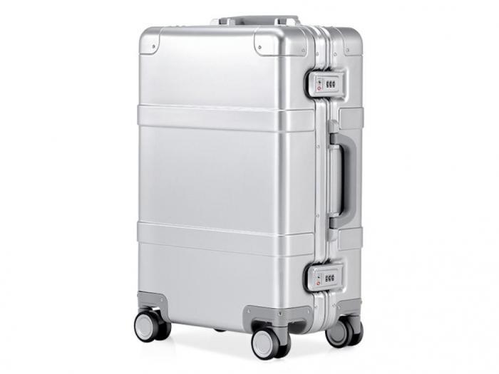 Дорожный чемодан на 4 колесах Xiaomi Ninetygo Metal Luggage 20 LGSR2006RM металлический на колесиках с ручкой - фото 1 - id-p223609922