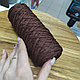 Шнур полиэфирный 4 мм без сердечника 100м цвет шоколад / тёмно-коричневый, фото 6