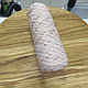 Шнур полиэфирный 4 мм без сердечника 100м цвет ваниль /жемчужно-розовый, фото 3