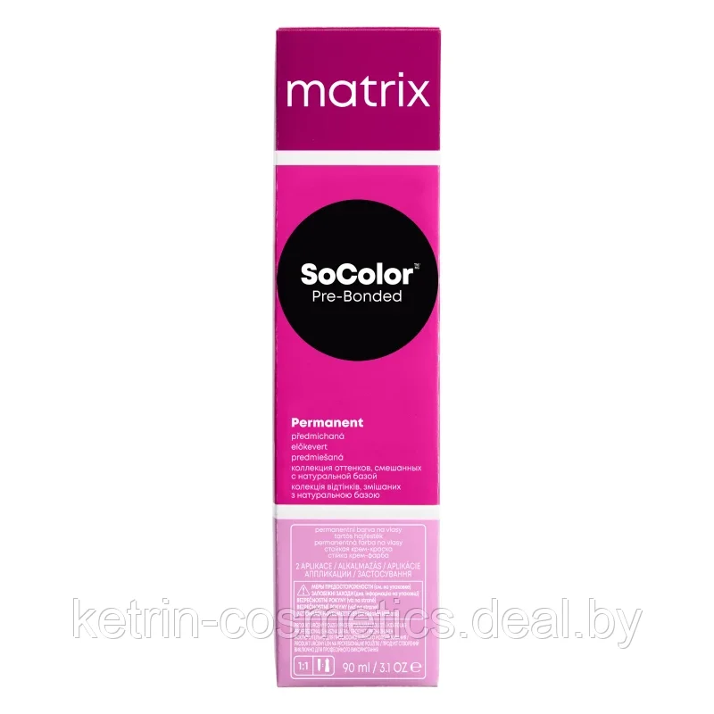 Крем-краска для волос Matrix SoColor Pre-Bonded 5Av (светлый шатен пепельно-перламутровый) 90 мл