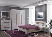 Спальня Эврика белый глянец модульная фабрика Рикко - варианты цвета