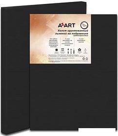 Холст для рисования Azart грунтованный черным акрилом на подрамнике 80x60 см (лен)