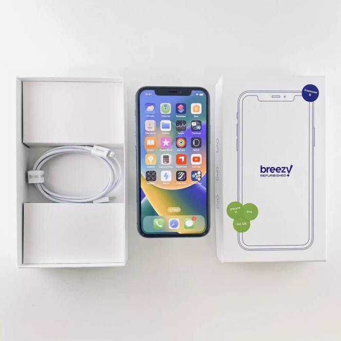 Apple iPhone 11 Pro 64 GB Midnight Green (Восстановленный) - фото 1 - id-p223547238