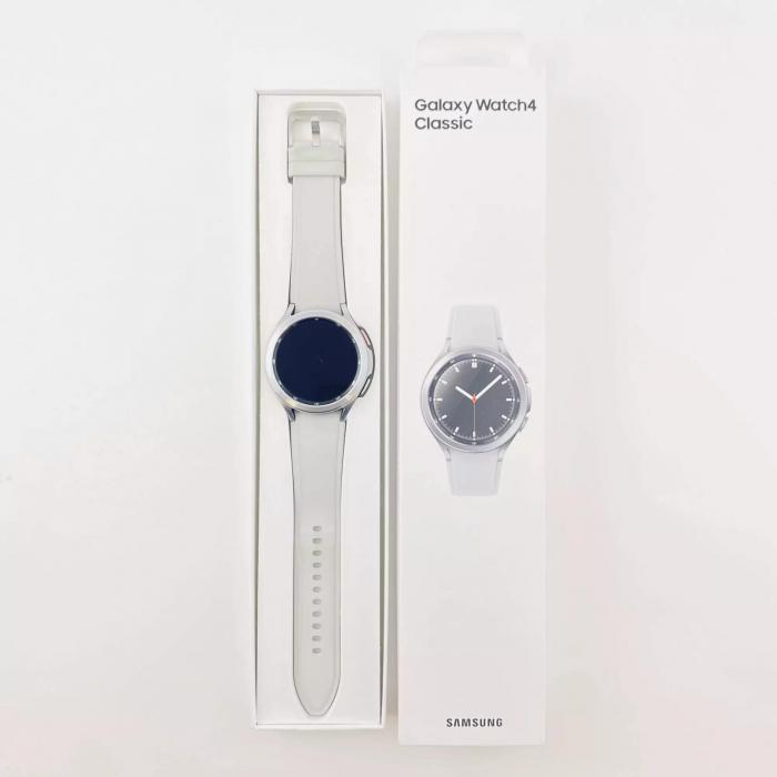Galaxy Watch 4 Classic 46mm (R890) Silver (SM-R890ZSASEK) (Восстановленный) - фото 6 - id-p223547246