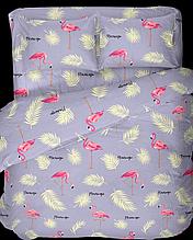Ткань для постельного белья Бязь  Фламинго Фиолетовый 220 см БПХО (отрезаем от 1 метра)
