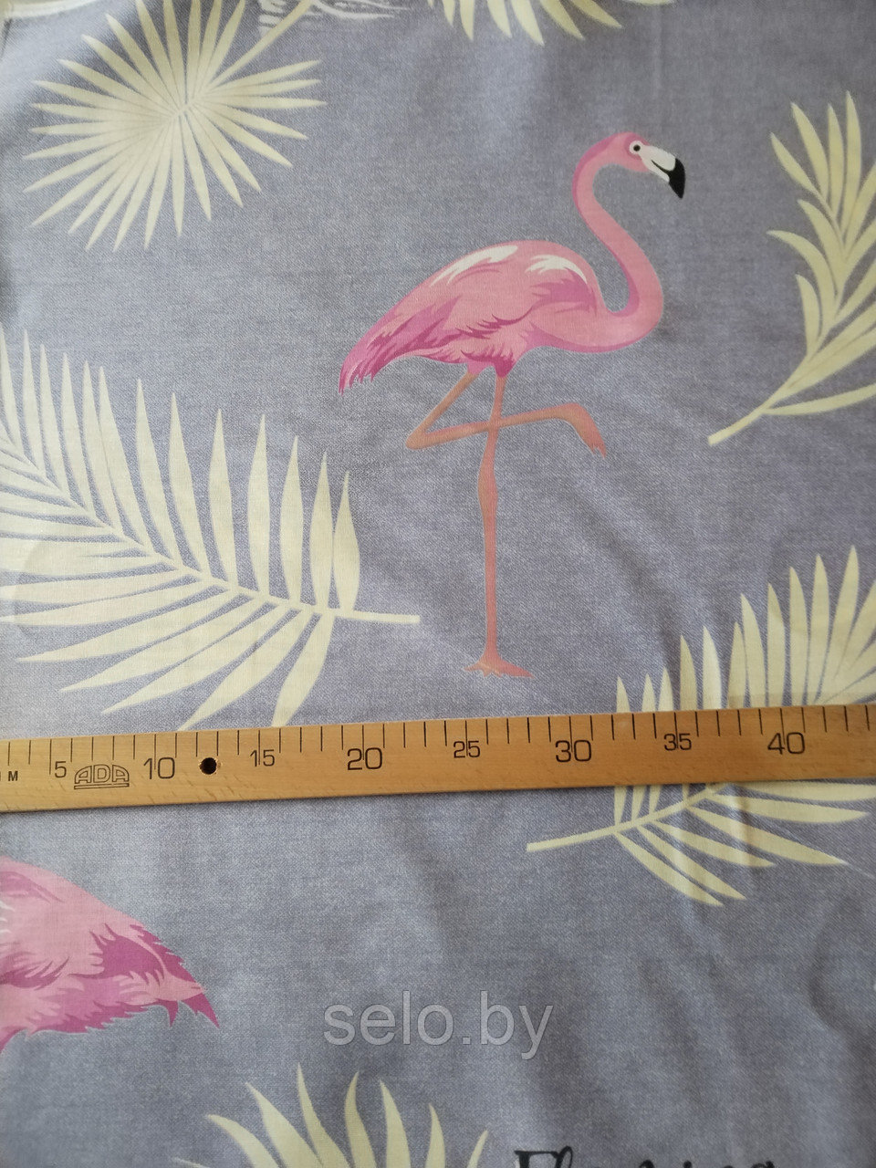 Ткань для постельного белья Бязь Фламинго Фиолетовый 220 см БПХО (отрезаем от 1 метра) - фото 2 - id-p223642533