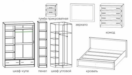 Шкаф-купе Люкс 1,5м фабрика Рикко, фото 2