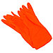 Перчатки хозяйственные, латексные, размер M "Хозяюшка" 35гр, цвет оранжевый, в пакете (Китай), фото 2