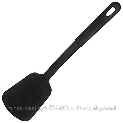 Лопатка кулинарная пластмассовая для тефлоновой посуды "Хозяюшка", черный (Китай)