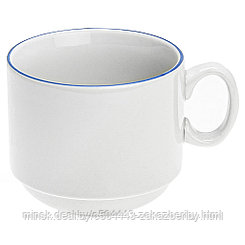 Чашка фарфоровая "Палитра" 220мл, форма "Экспресс", голубой (Беларусь)