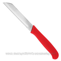 Нож для овощей 77мм, лезвие из нержавеющей стали, цветная пластмассовая ручка с отверстием в ассортименте: