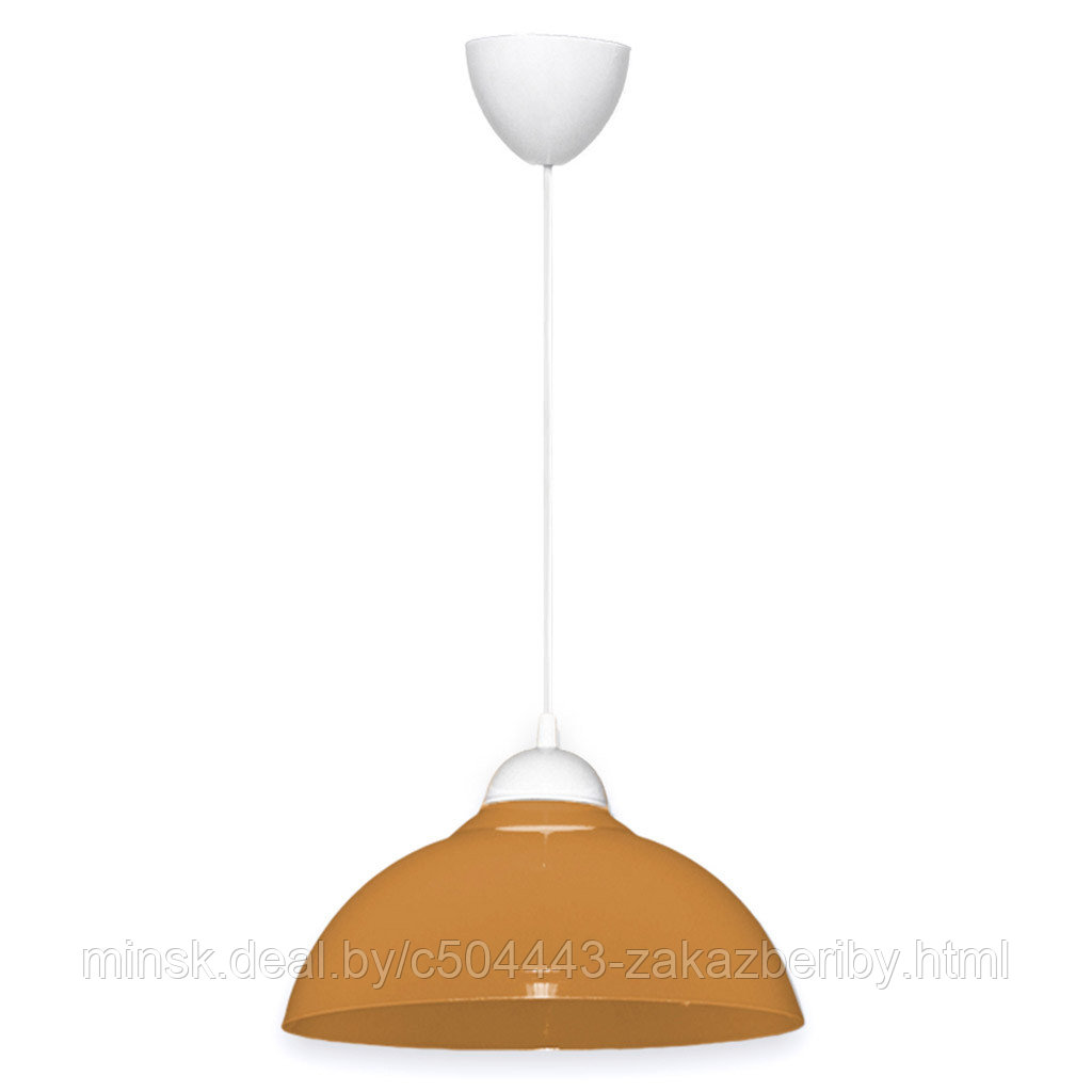Светильник потолочный д29см, h13см, общая длина 60см, пластик, коричневый (Россия)