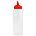 Бутылка для масла и соуса пластмассовая 700мл, д6,8см h25,5см, цветная пластмассовая крышка без колпачка в, фото 3