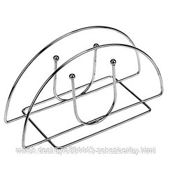 Салфетница хромированная "U" 6х13х7,5см (Китай)