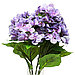 Букет "Гортензия" цвет - фиолетовый, 52см, 5 цветков - д15х7см (Китай), фото 2