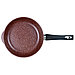 Сковорода с тефлоновым покрытием д24см "Шоколад", h5,5см, s0,4см, ручка из термостойкого пластика, стеклянная, фото 3