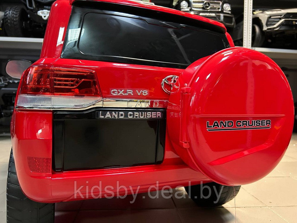 Детский электромобиль RiverToys Toyota Land Cruiser 200 JJ2022 (красный глянец) - фото 5 - id-p202997087