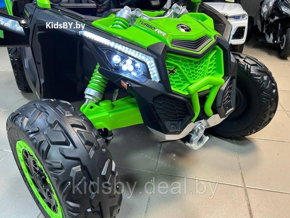 Детский электромобиль RiverToys BRP Can-Am Maverick Y111YY (зеленый) Лицензия Двухместный Полноприводный - фото 6 - id-p207721126