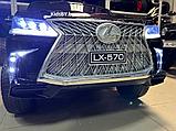 Детский электромобиль RiverToys Lexus 570 E555EE (черный глянец), фото 2