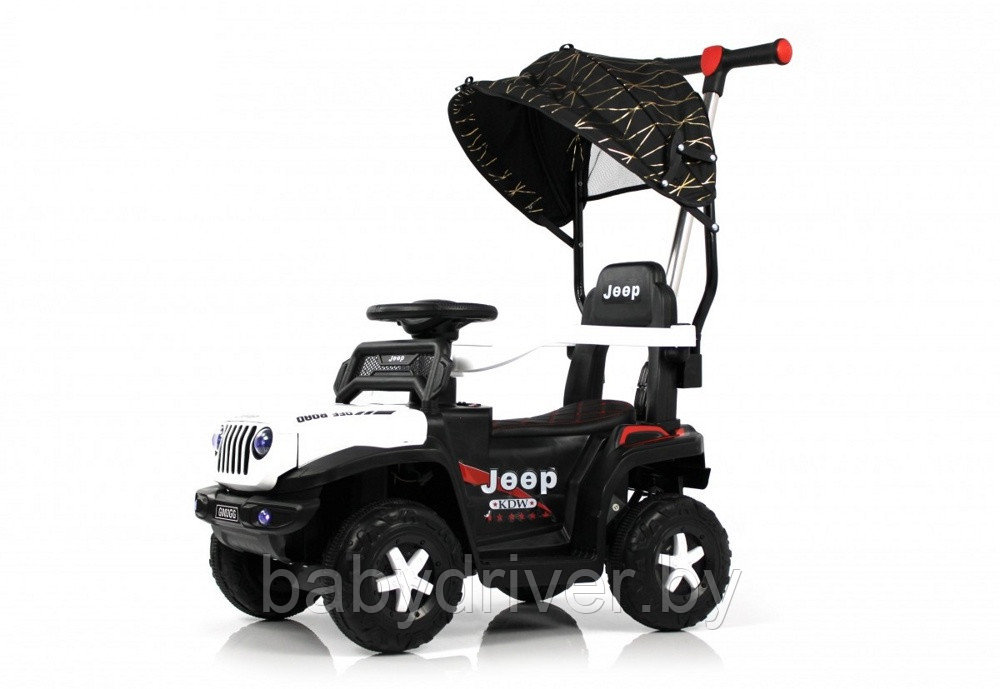 Детский электромобиль RiverToys G003GG (белый) Jeep