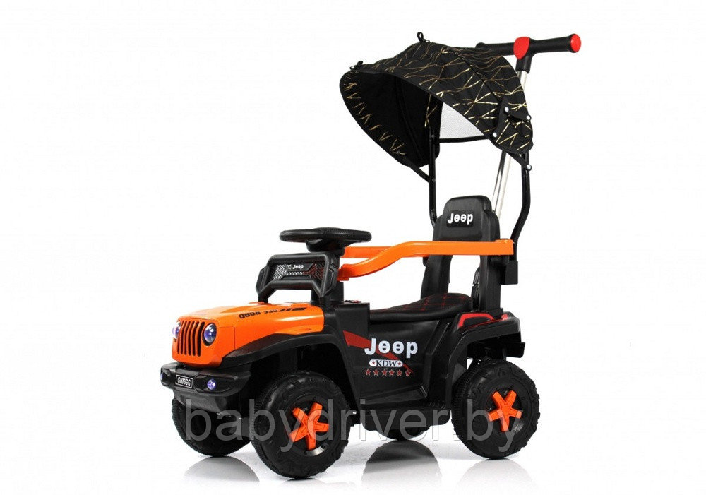 Детский электромобиль RiverToys G003GG (оранжевый) Jeep
