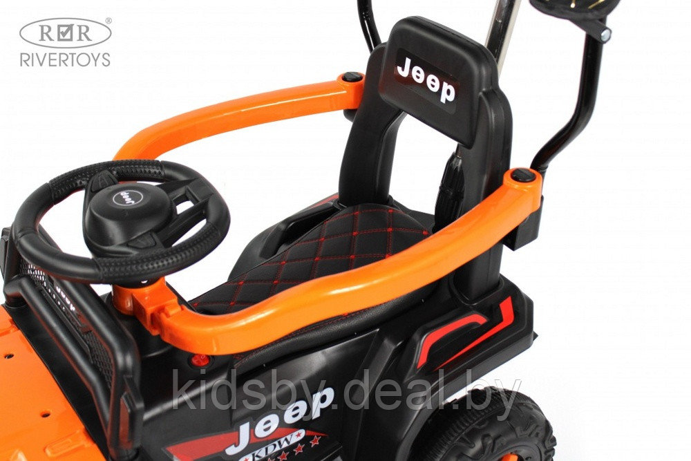 Детский электромобиль RiverToys G003GG (оранжевый) Jeep - фото 2 - id-p223663572