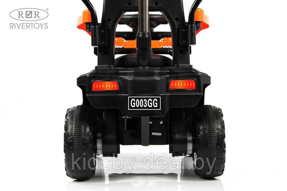 Детский электромобиль RiverToys G003GG (оранжевый) Jeep - фото 5 - id-p223663572