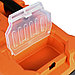 "Expert" Контейнер-ящик для инструментов пластмассовый 41х21х17,5см, металлический замок, черный/оранжевый, фото 4