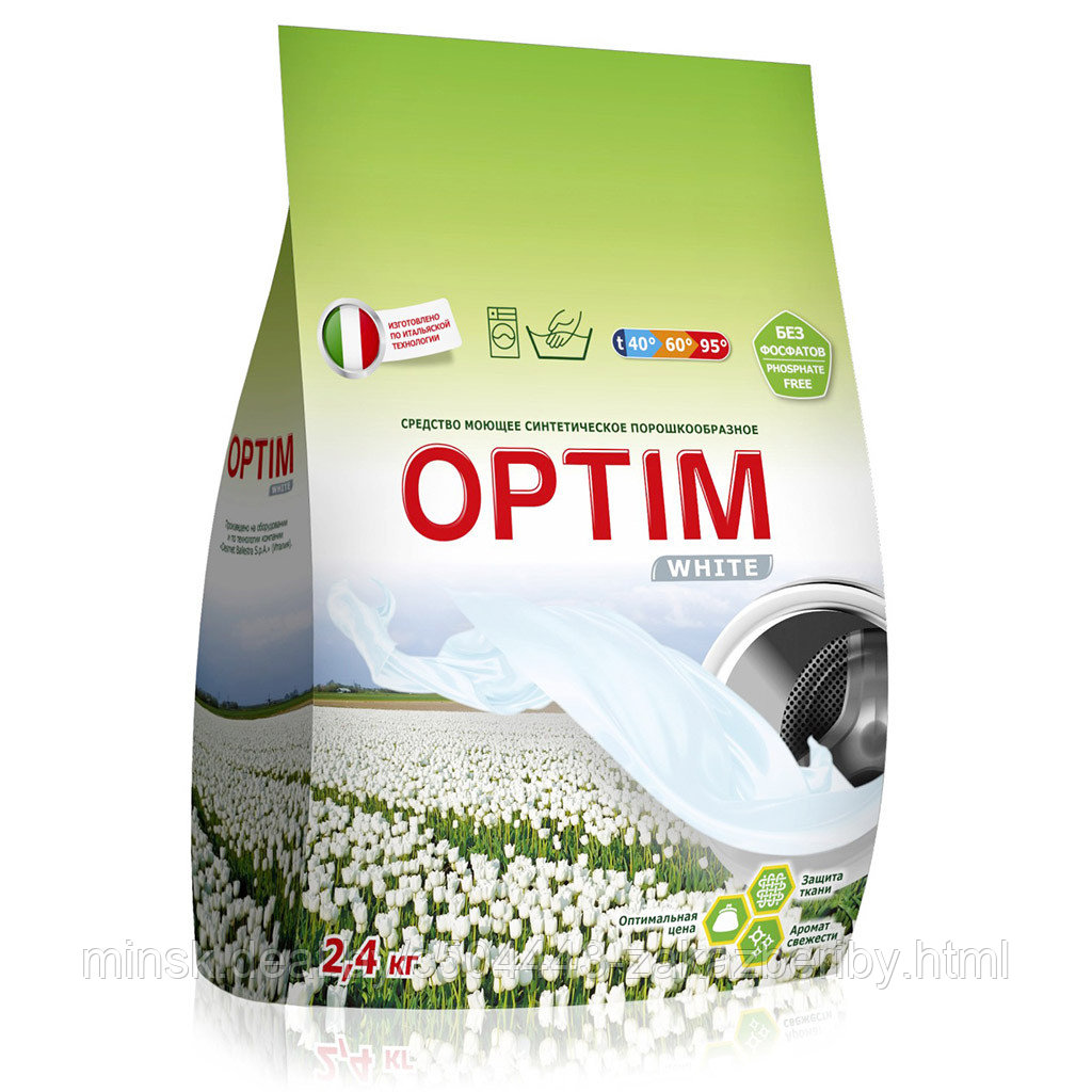 Стиральный порошок "Optim White" 2400г (Беларусь)