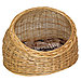 Лежанка для животных плетеная "Дом-2" 47х38х31см, деревянное дно (фанера), с подушкой, овальная, лоза ивы,, фото 7