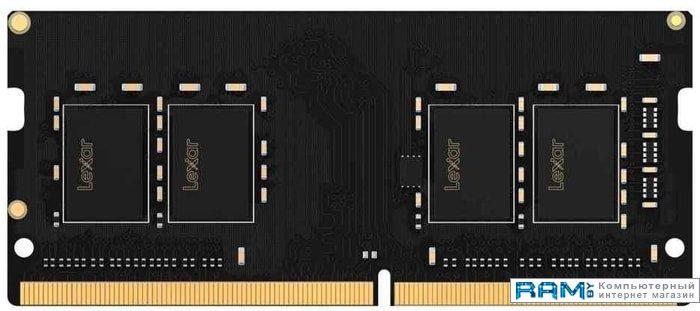 Оперативная память Lexar 16GB DDR4 SODIMM PC4-21300 LD4AS016G-R2666G - фото 1 - id-p223664411