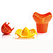 Соковыжималка для цитрусовых пластмассовая 0,65л, д15см, h15см, оранжевый (Россия), фото 3