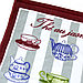 Полотенце кухонное махровое 40х60см "Чай с жасмином", 290гр/м2, 100% хлопок, с петелькой, цвета микс, Bolangde, фото 2