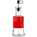 Бутылка для масла стеклянная "В юбке" "Валенсия" 200мл, д6,5см, h15см, д/горла 2см, дозатор из нержавеющей, фото 2