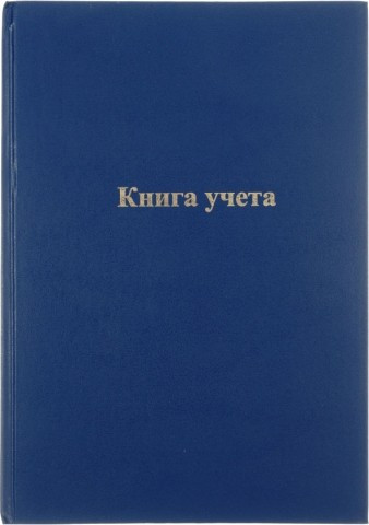 Книга учета inФормат 210*297 мм, 96 л., линия, синяя - фото 2 - id-p223663975
