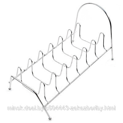 Сушилка для посуды проволочная 27х14х7см одноярусная, настольная, хромированная (Китай)