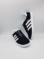 Кеды мужские Adidas Gazelle /повседневные/весенние/летние/черные 42