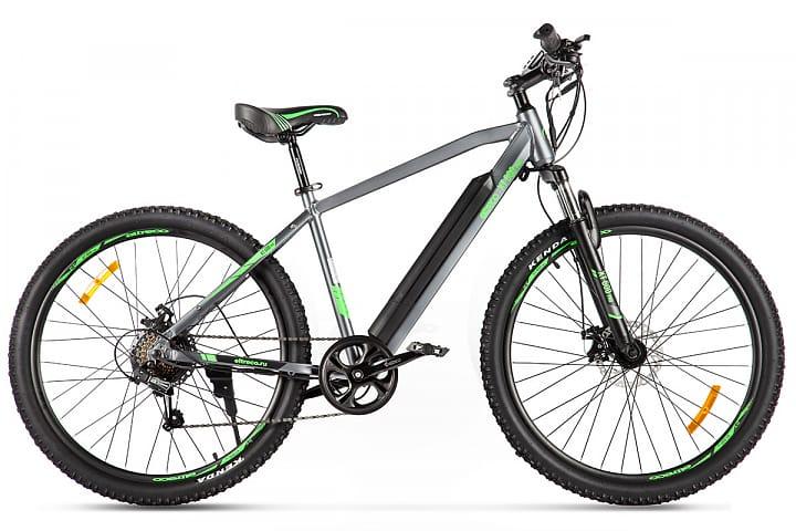 Электровелосипед Eltreco XT 600 Pro 2024 Серо-зелёный - фото 1 - id-p223669060