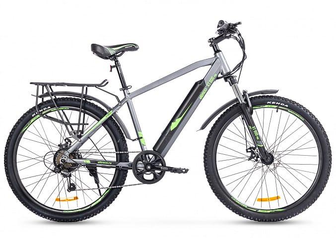 Электровелосипед Eltreco XT 800 Pro 2024 Серо-зелёный - фото 1 - id-p223669067