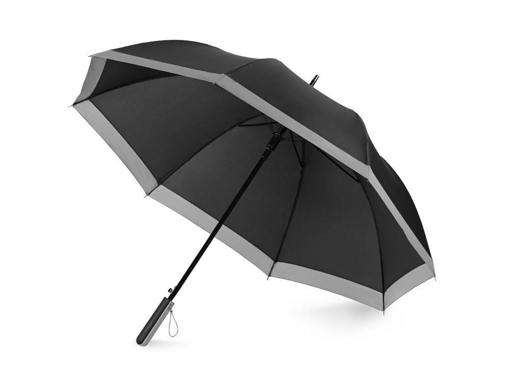 Зонт-трость Reflect полуавтомат, в чехле, черный (Р) - фото 1 - id-p223669545
