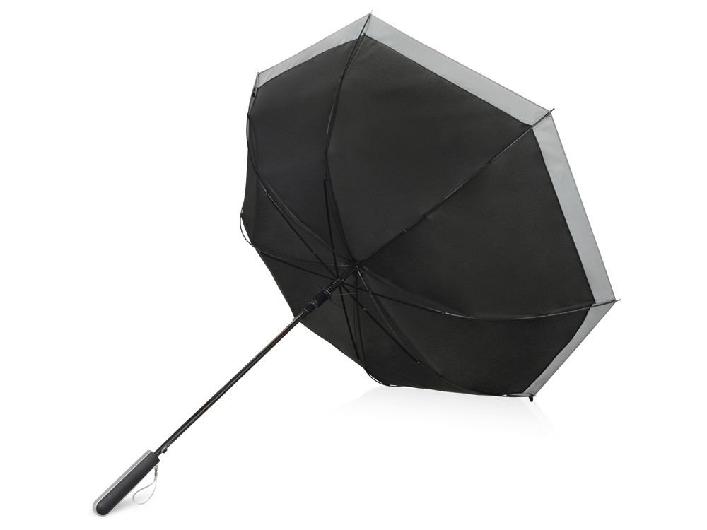 Зонт-трость Reflect полуавтомат, в чехле, черный (Р) - фото 3 - id-p223669545