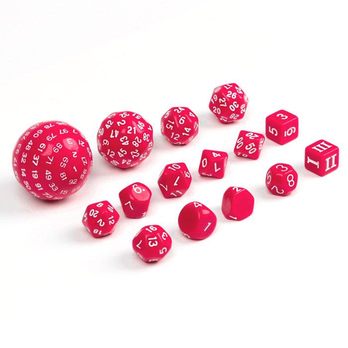 Набор кубиков для ролевых игр 15 шт., красный - фото 1 - id-p223669363