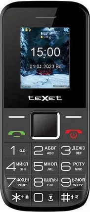 Кнопочный телефон TeXet TM-206 (черный), фото 2