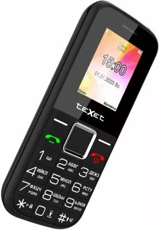 Кнопочный телефон TeXet TM-206 (черный) - фото 2 - id-p223669891
